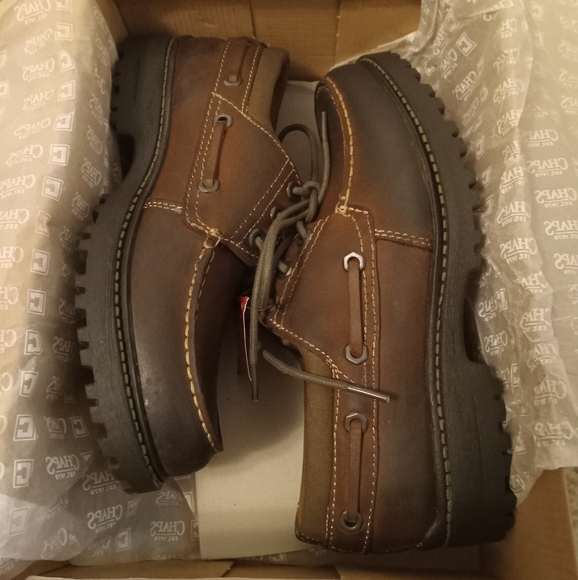 Chaps Eugene Brown/Tan Mens Shoes Size 8 - Picture 3 of 7